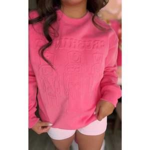NEW JADYK crushin' it embossed sweatshirt in pink